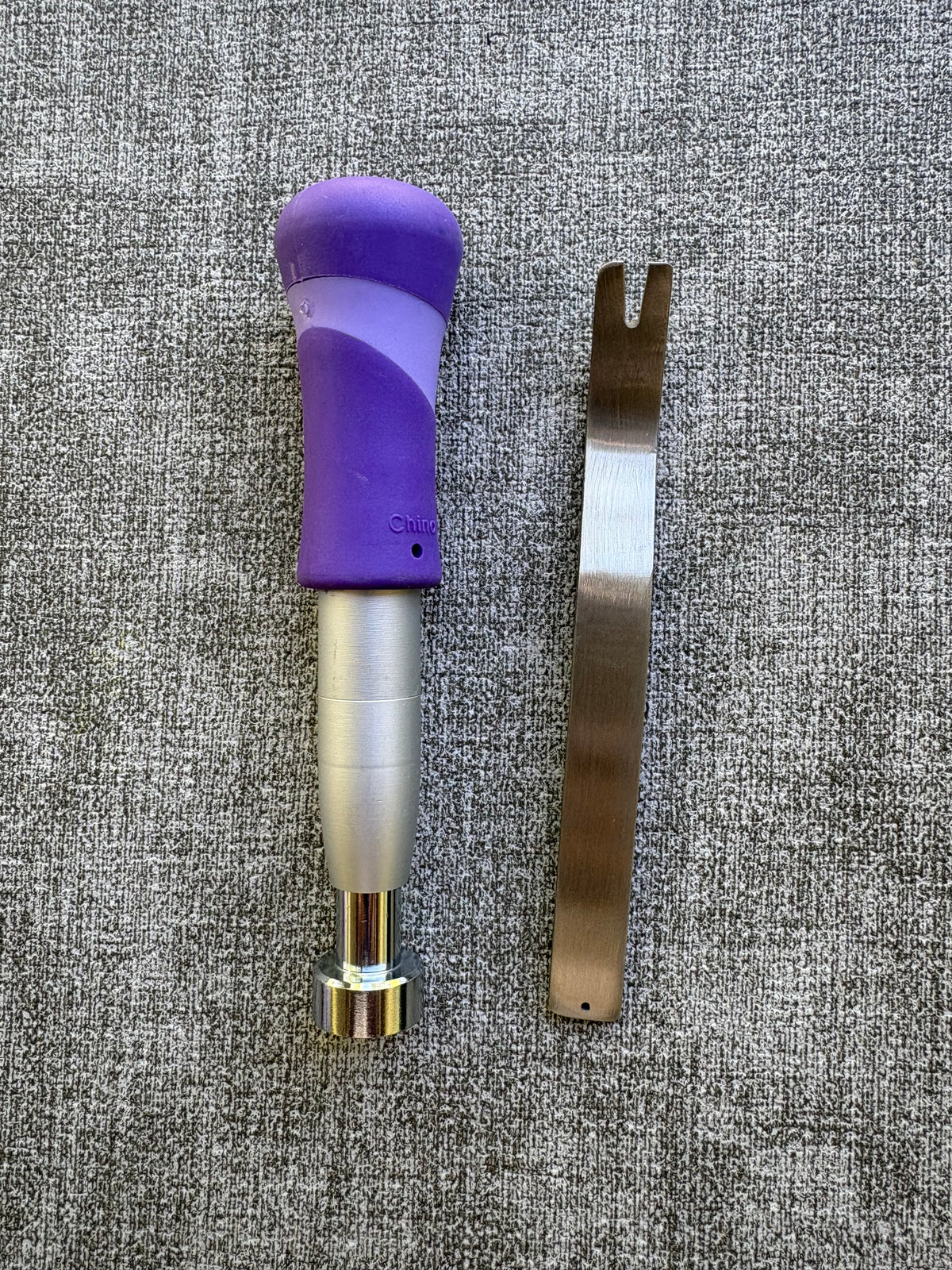 Purple Tacker & Extractor Tool for Needlepoint and Quilting