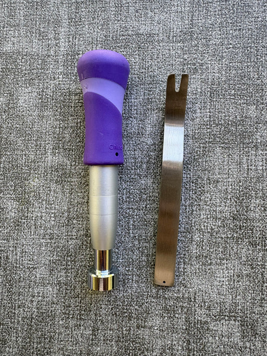 Purple Tacker & Extractor Tool for Needlepoint and Quilting